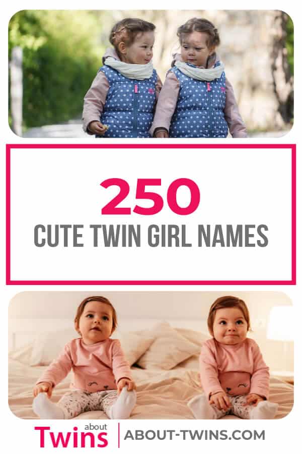 A collection of 250 cute twin girl names. Find the perfect combination of baby girl names for your littles. 