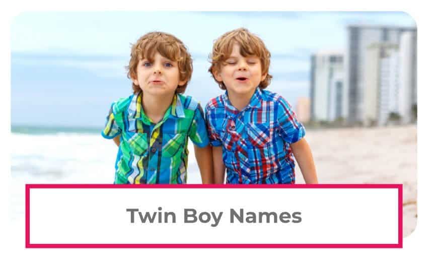 A collection of twin boy names
