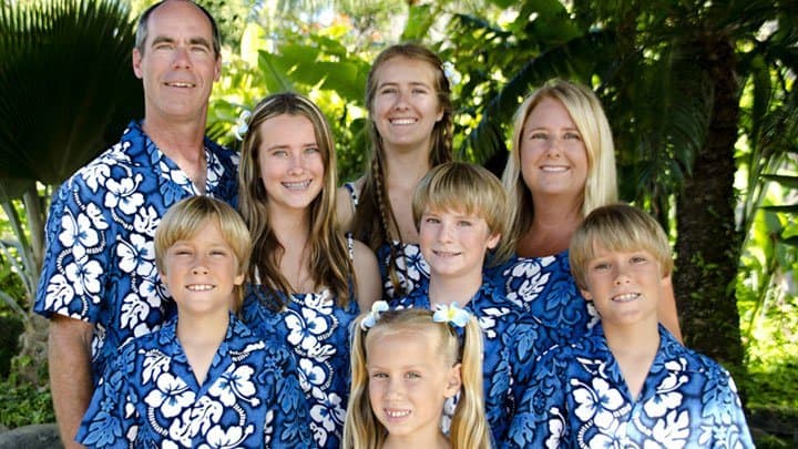 Cindy Minear from Scrappin' Twins with family