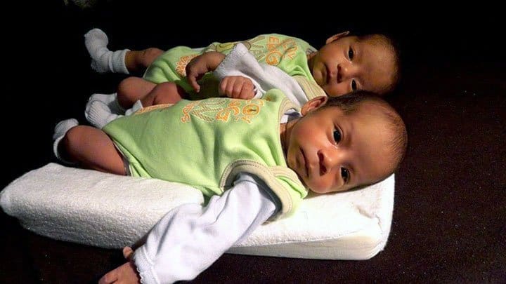 Identical twin babies