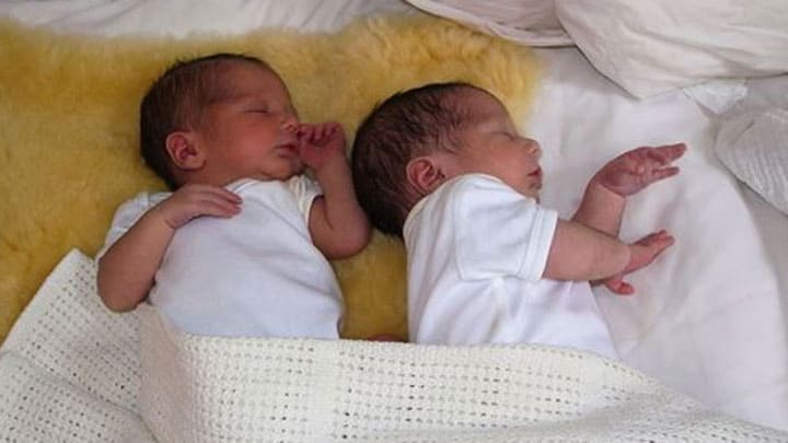 twin baby boys sleeping