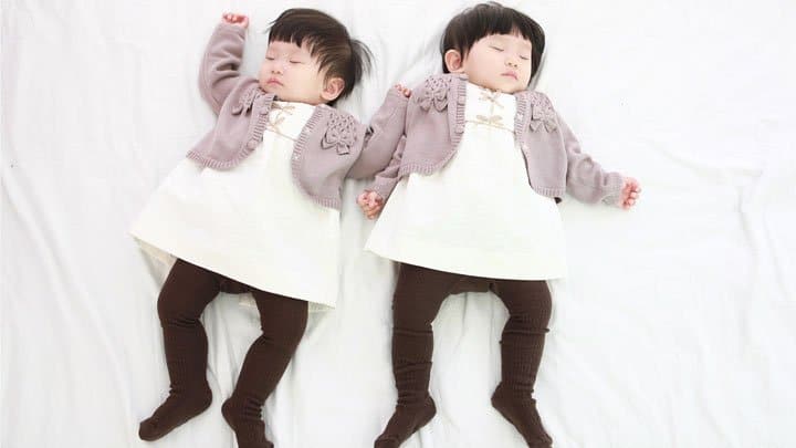 twin infant girls