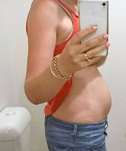 twin pregnancy belly
