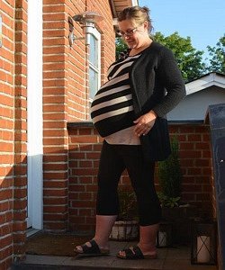 twin pregnancy belly